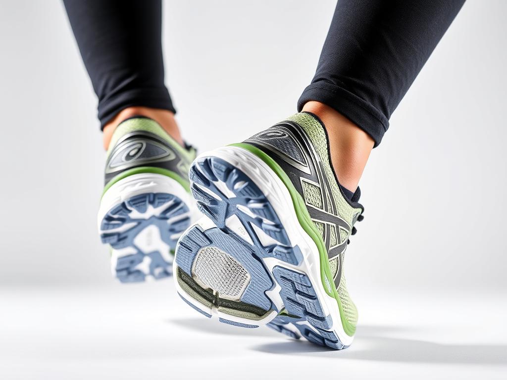 Tênis Asics Gel-Nimbus 24 mostrando a tecnologia de amortecimento GEL e o cabedal premium Tênis Asics Gel-Nimbus 24 mostrando a tecnologia de amortecimento GEL e o cabedal premium
